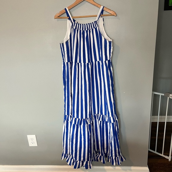 Tuckernuck Pomander Place Blue Stripe Avondale Dress - Picture 3 of 12